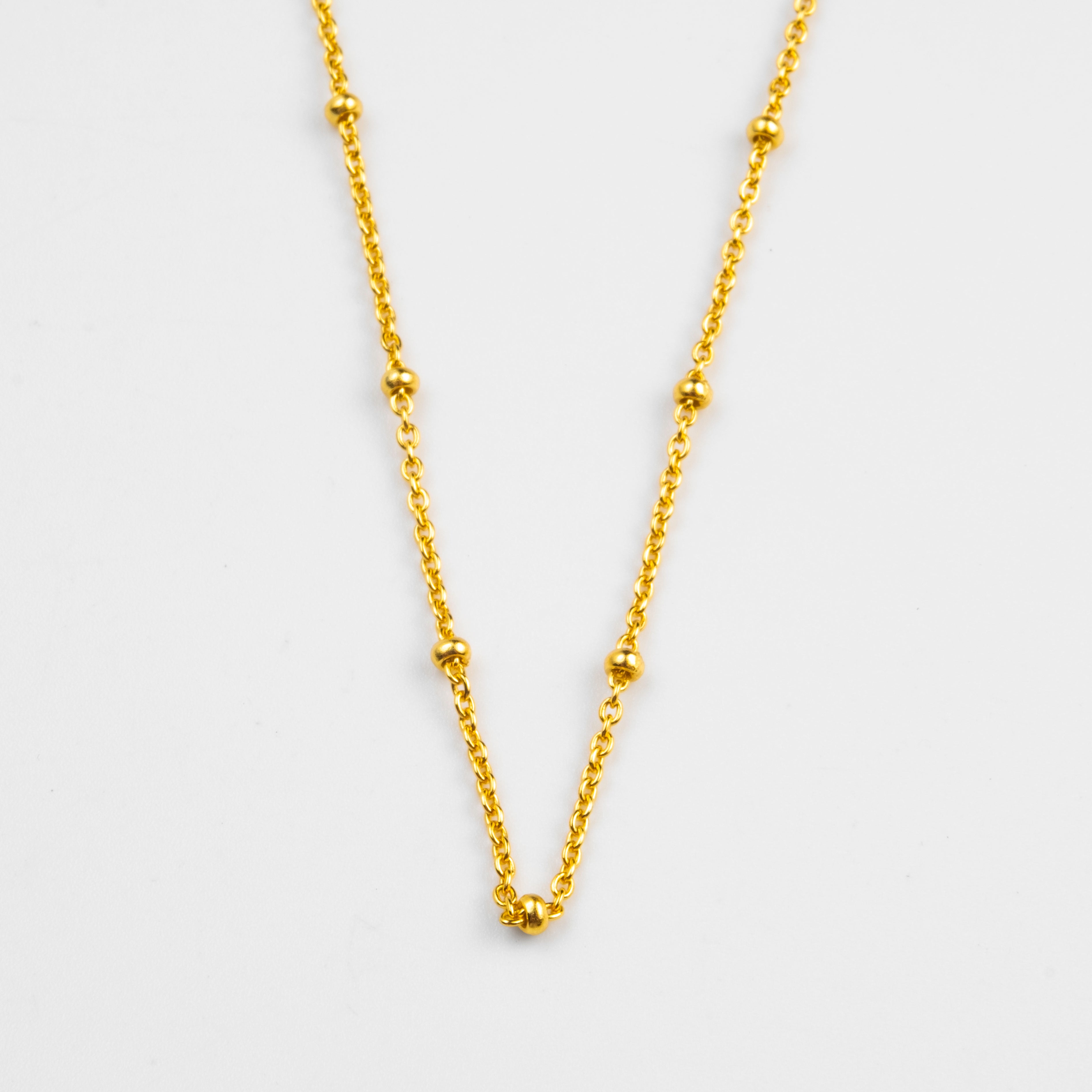 Jazz Gold Ball Chain Necklace - Main Image
