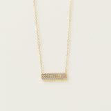 Vivace Gold Bar Pendant Necklace