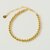 Vibrato Gold Bead Bracelet