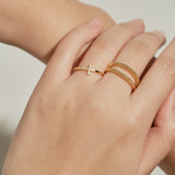 Sequence Double Layer Ring