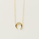 Postlude Gold Crescent Necklace