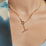 Verse Gold Toggle Necklace