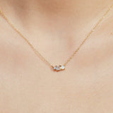 Glissando Trio Studs Necklace