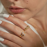 Jig Interlacing Gold Ring