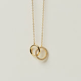 Rondo Studded Circle Necklace