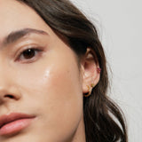 Lunette Gold Stud Earring