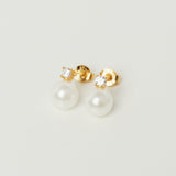 Clair de Lune Pearl Stud Earrings