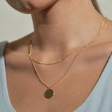 B Major Layered Chain Necklace