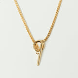 Verse Gold Toggle Necklace