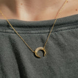 Postlude Gold Crescent Necklace