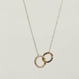 Rondo Studded Circle Necklace