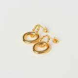 Swing Interlocking Hoop Earrings