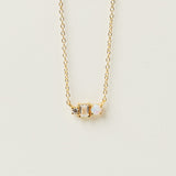 Glissando Trio Studs Necklace