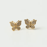 Lyric Butterfly Stud Earrings