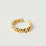 Riff Gold Bead Ring