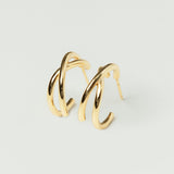 Bagatelle Intertwined Hoop Earrings