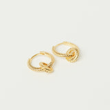 Andante Braided Hoop Earrings