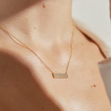 Vivace Gold Bar Pendant Necklace