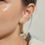 New Wave Rectangular Hoop Earrings