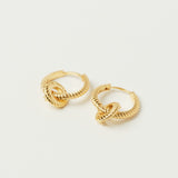 Andante Braided Hoop Earrings