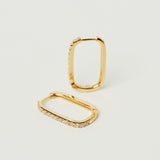 Prelude Rectangular Hoop Earrings