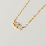 Glissando Trio Studs Necklace