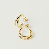 Bagatelle Intertwined Hoop Earrings