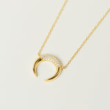 Postlude Gold Crescent Necklace