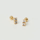 Lark Bar Stud Earrings