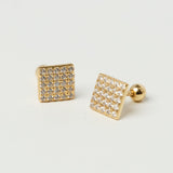 Coda Square Stud Earrings