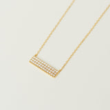 Vivace Gold Bar Pendant Necklace