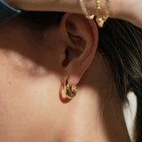 Mezzo Gold Hoop Earrings