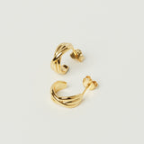 Interdit Gold Hoop Earrings