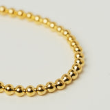 Vibrato Gold Bead Bracelet