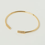 Chord Gold Cuff Bracelet