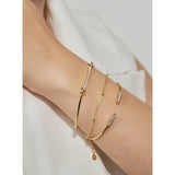 Chord Gold Cuff Bracelet