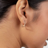 Calliope Square Hoop Earrings