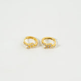 Sotto Gold Huggie Earrings