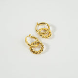 Swing Interlocking Hoop Earrings