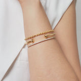 Allegro Gold Braided Bracelet