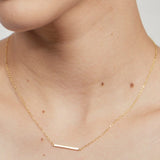 Lute Gold Bar Necklace