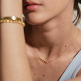 Lute Gold Bar Necklace