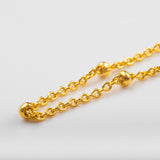 Jazz Gold Ball Chain Necklace