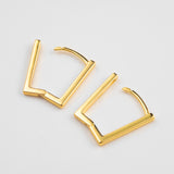 Calliope Square Hoop Earrings