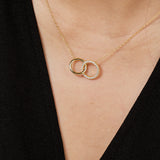 Rondo Studded Circle Necklace